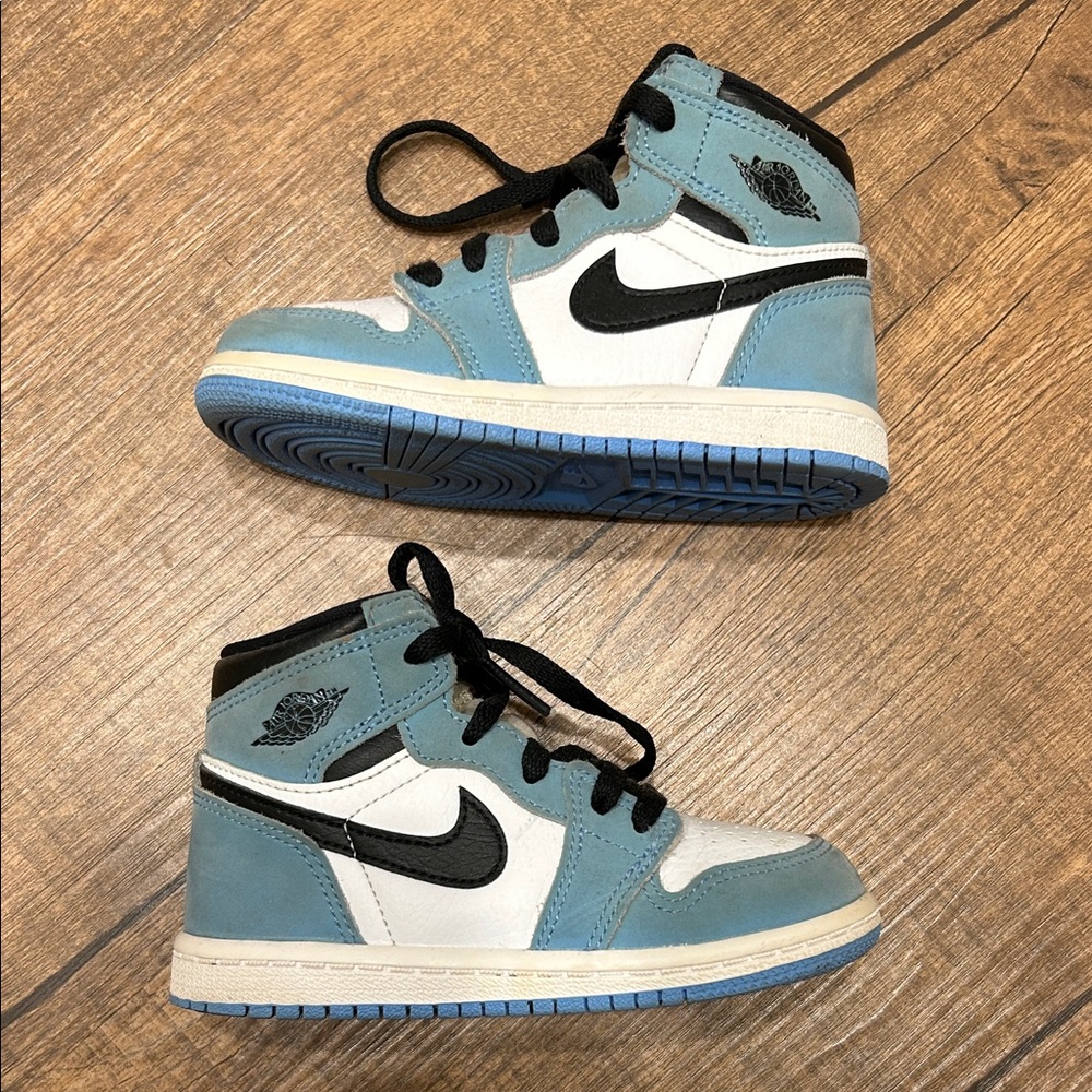 Toddler Kids Jordan 1 White Blue